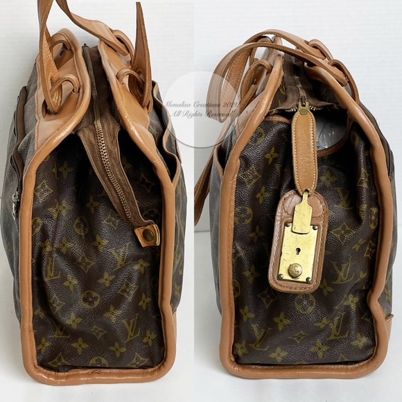 Louis Vuitton Bag Tote Monogram Carry On Diaper Bag French Co Vintage 70s Rare - Picture 6 of 14